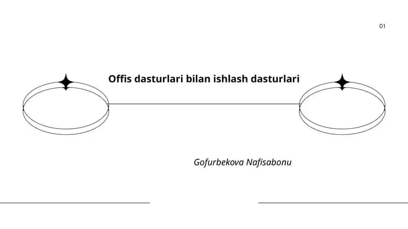 Offis dasturlari bilan ishlash dasturlari