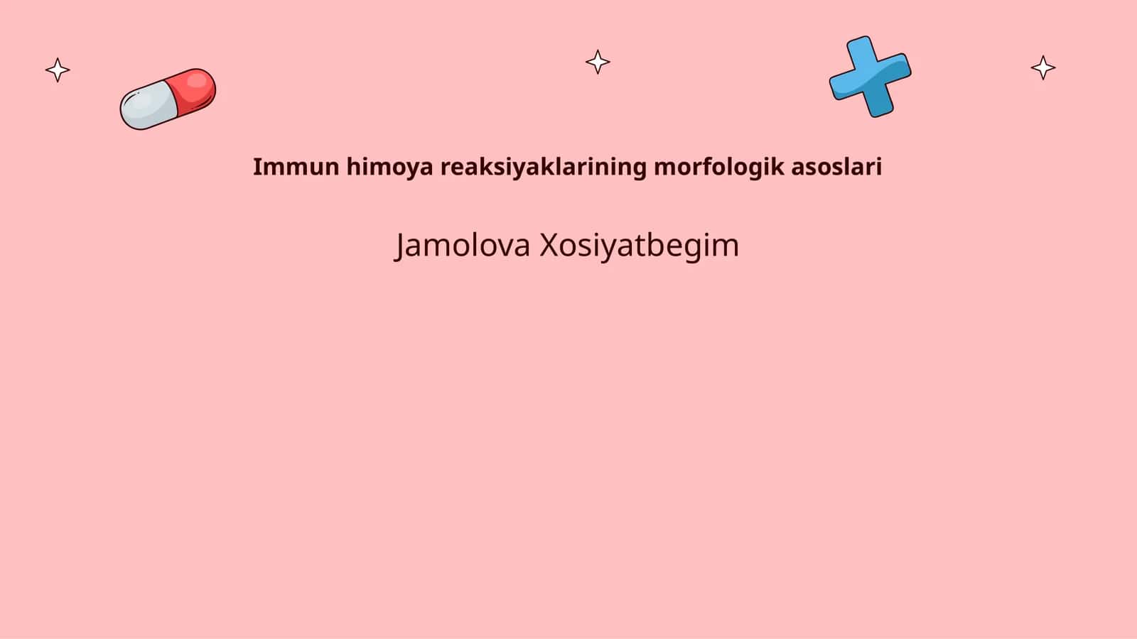 Immun himoya reaksiyaklarining morfologik asoslari