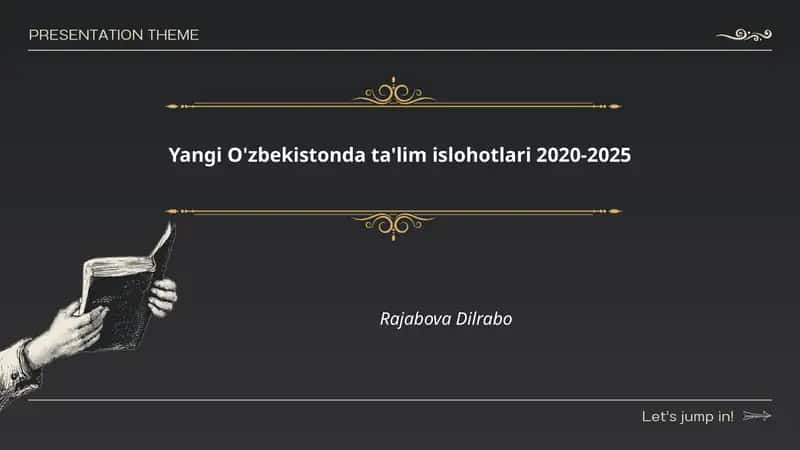 O'zbekistonda ta'lim islohotlari 2020-2025