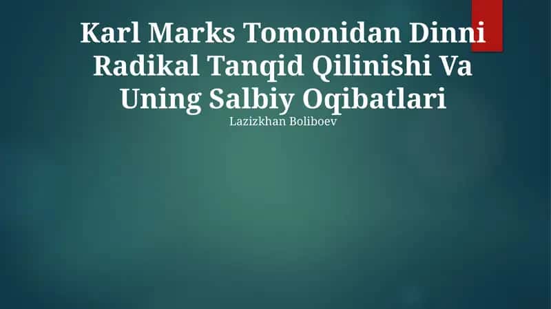 Dinning marksistik tanqidi