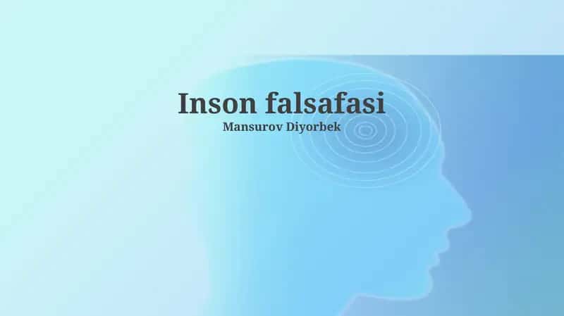 Inson falsafasi
