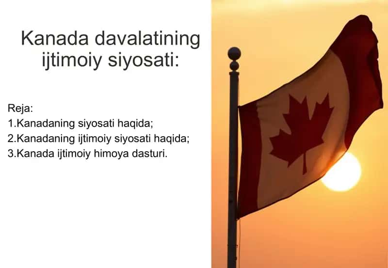 Kanada davalatining ijtimoiy siyosati