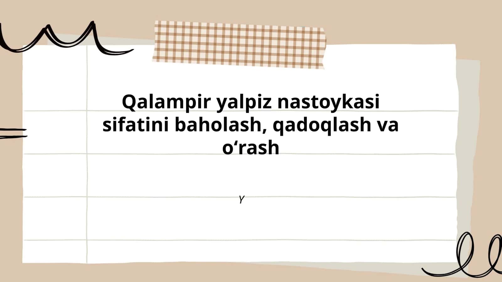 Qalampir va yalpiz sifat mezonlari