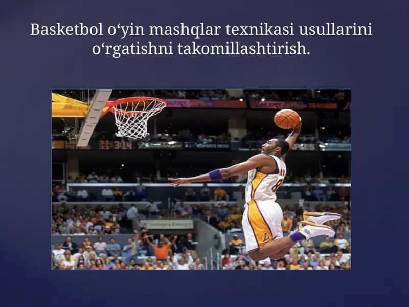 Basketbol o‘yin mashqlar texnikasiusullarini o‘rgatishni takomillashtirish