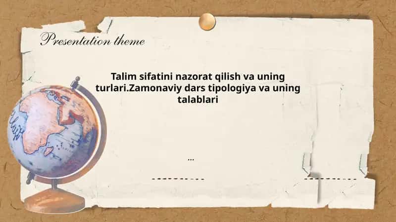 Ta'lim sifatini nazorat qilish
