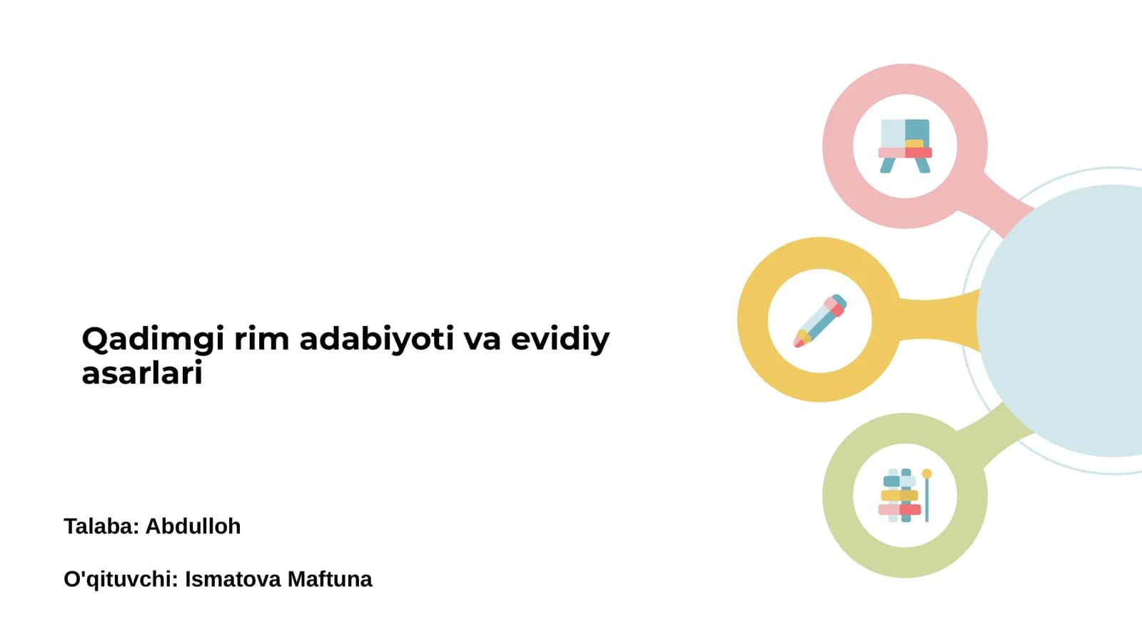 Qadimgi Rim adabiyoti va evidiy asarlari