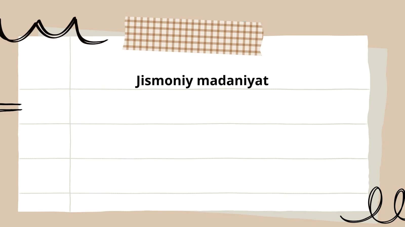 Jismoniy madaniyat