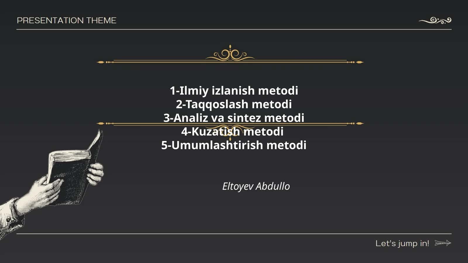 Ilmiy izlanish metodlari