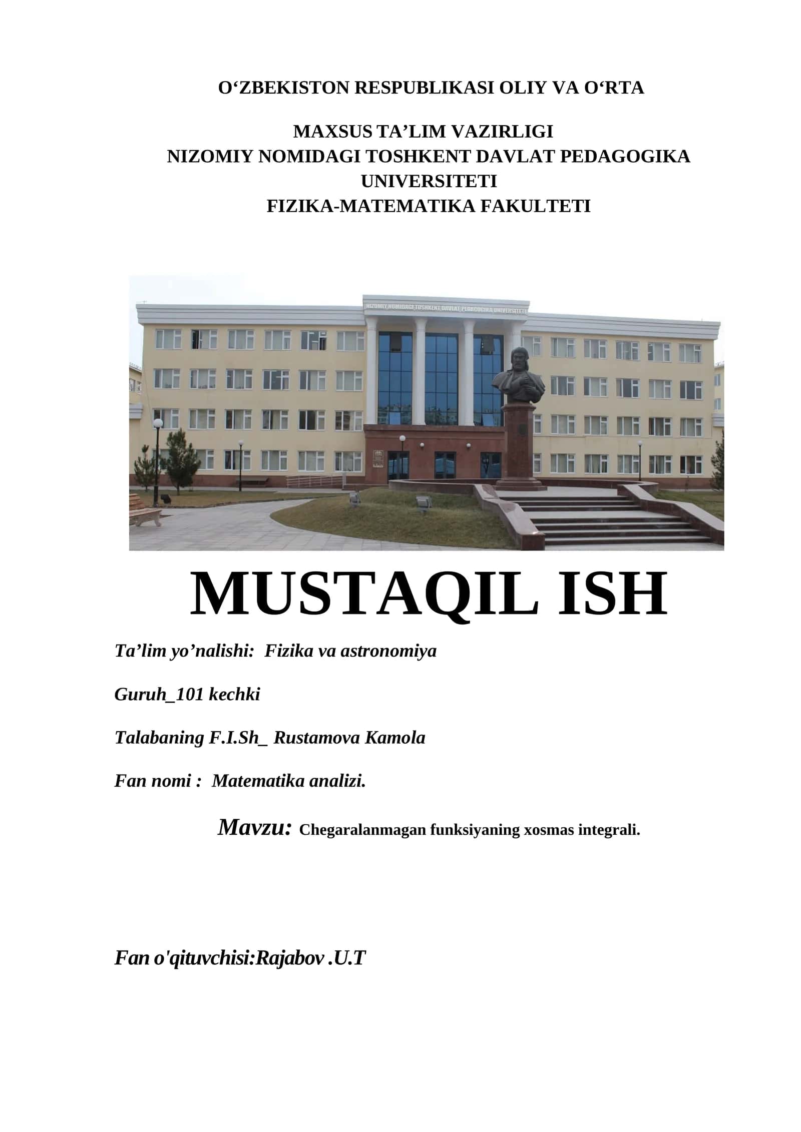 Matematika analizi