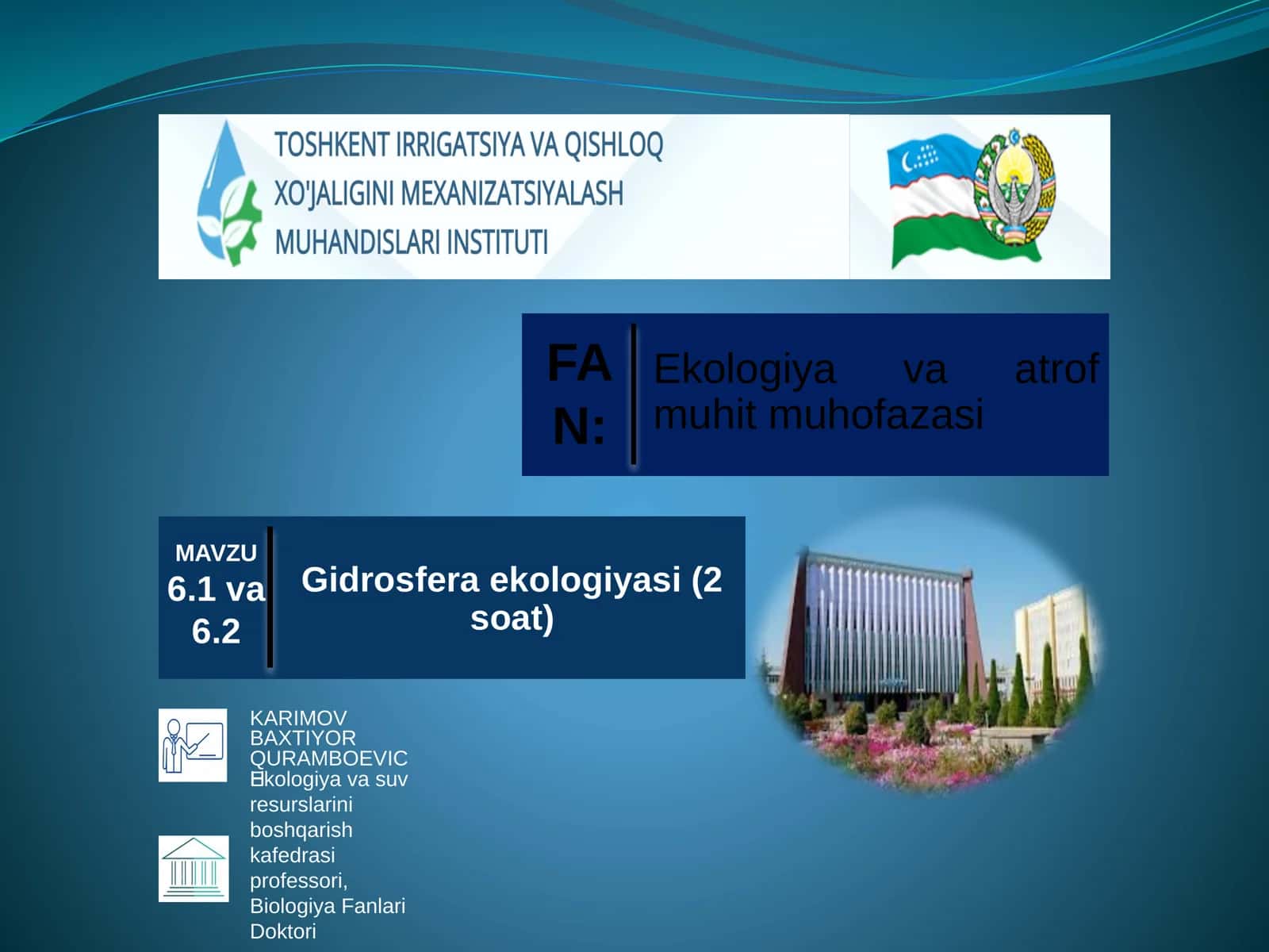 Gidrosfera ekologiyasi