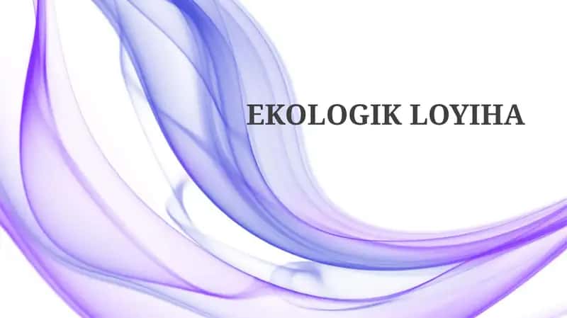 EKOLOGIK LOYIHA