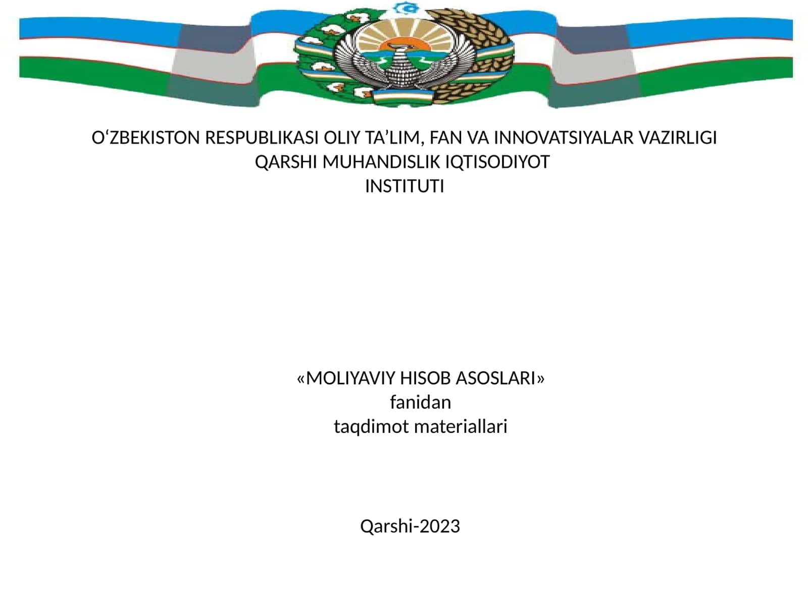 NOMODDIY AKTIVLAR HISOBI