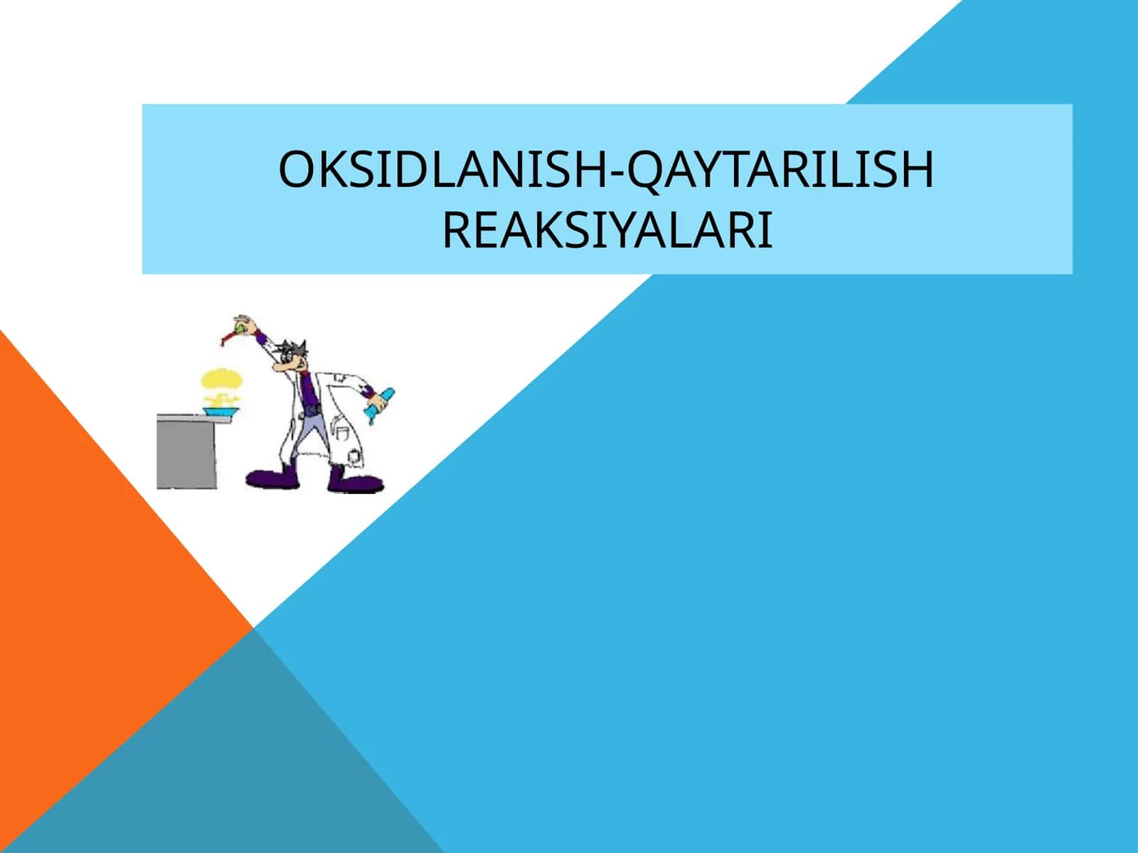 Oksidlanish-qaytarilishreaksiyalari
