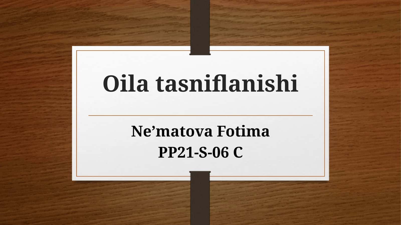 Oilatasniflanishi