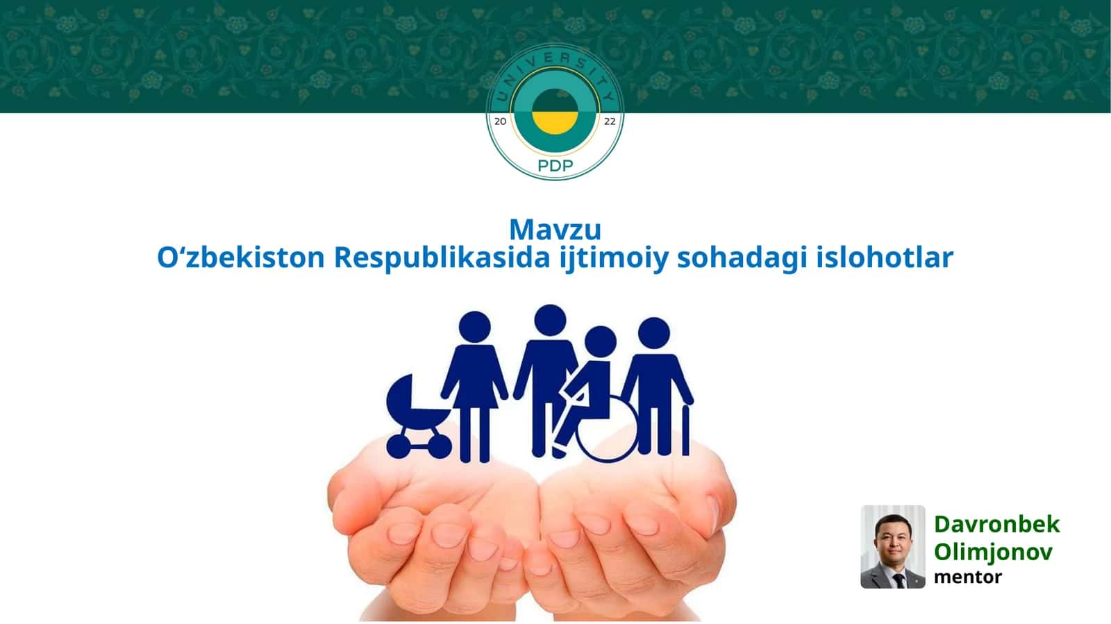 O‘zbekiston Respublikasi ijtimoiy sohada gi islohotlar
