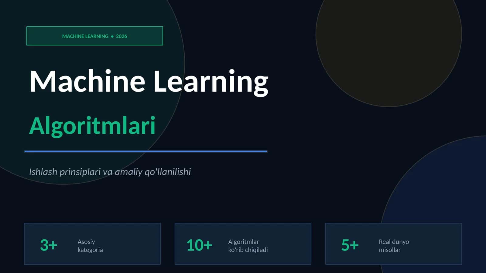 Machine Learning