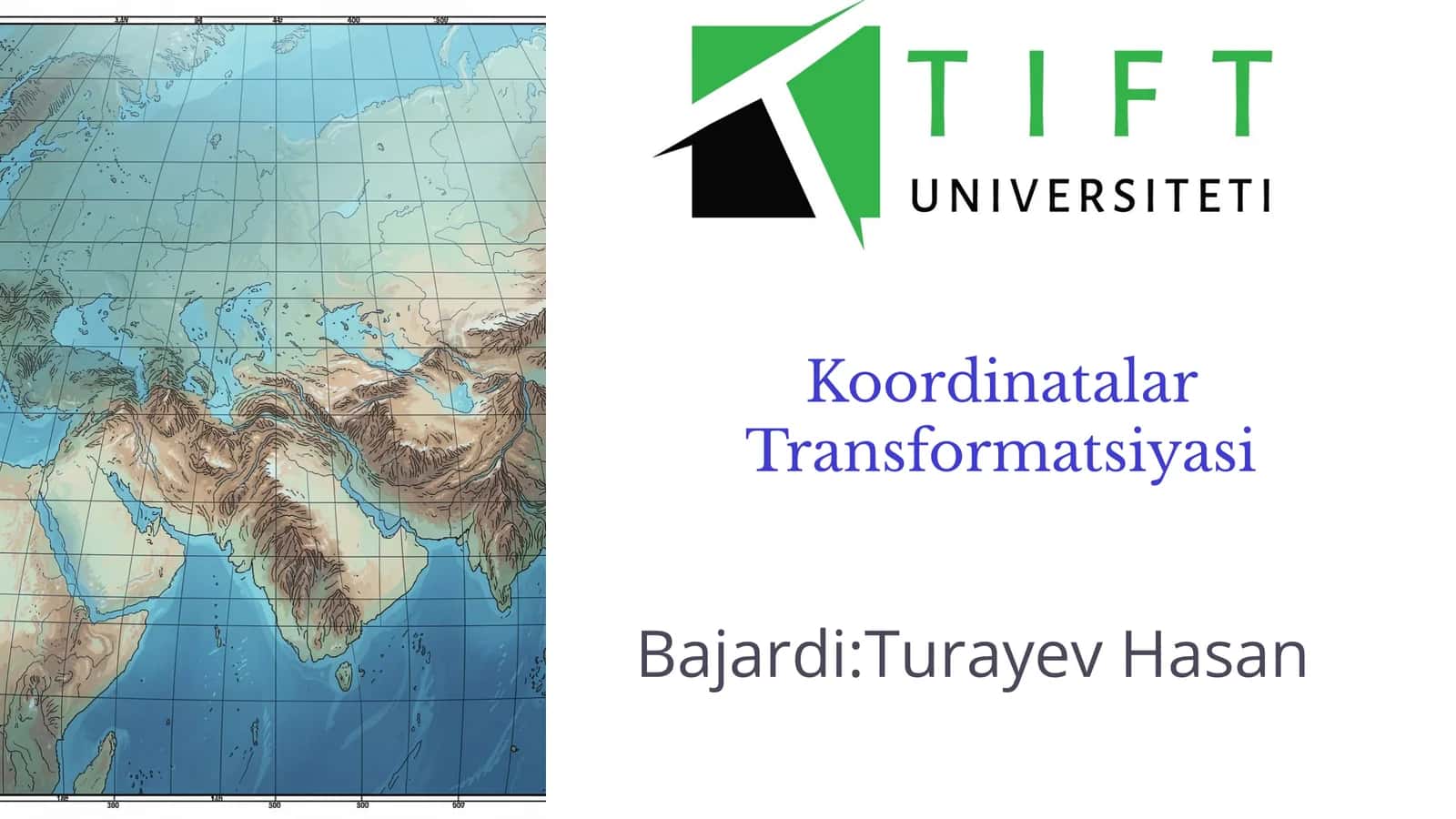 Koordinatalar Transformatsiyasi