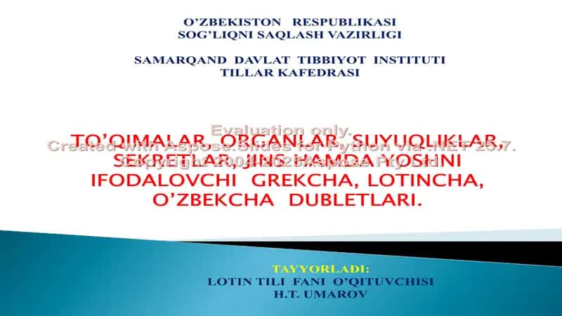 Diagnostika va davolash