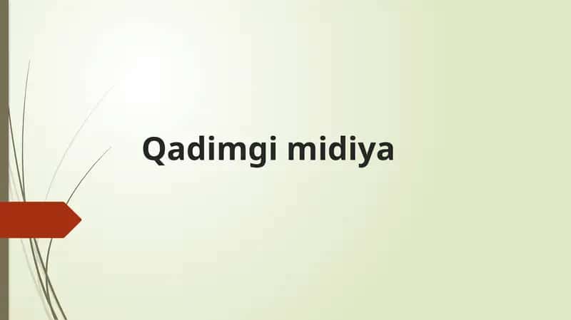 Qadimgi Midiya