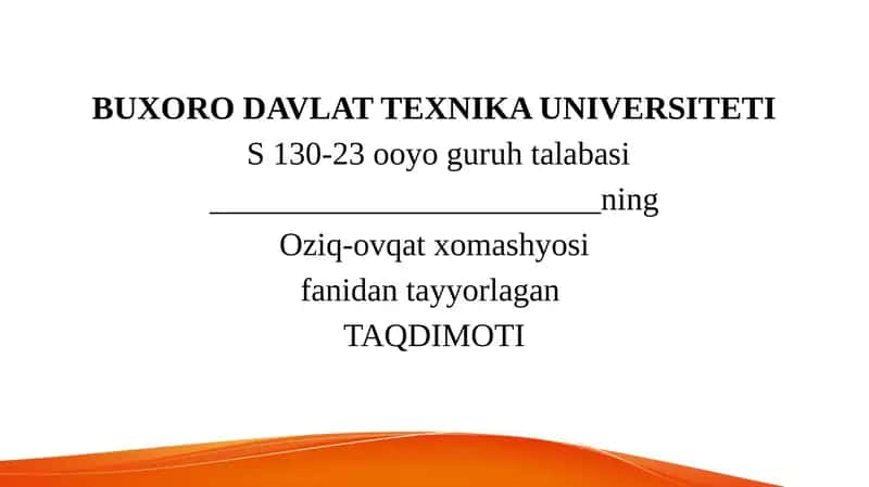 Oziq-ovqat xomashyosi