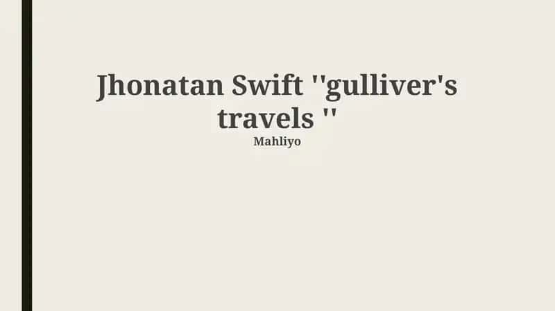 Gulliver's Travels