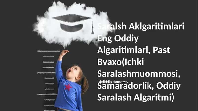 Saralsh Aklgaritimlari Eng Oddiy Algaritimlarl