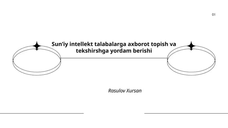 Sunʼiy intellekt talabalarga axborot topish va tekshirshga yordam berishi