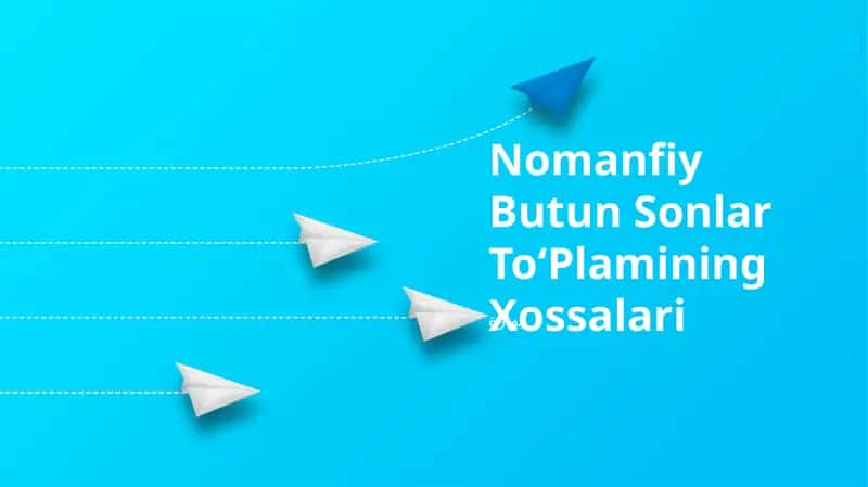 Nomanfiy Butun Sonlar ToʻPlamining Xossalari
