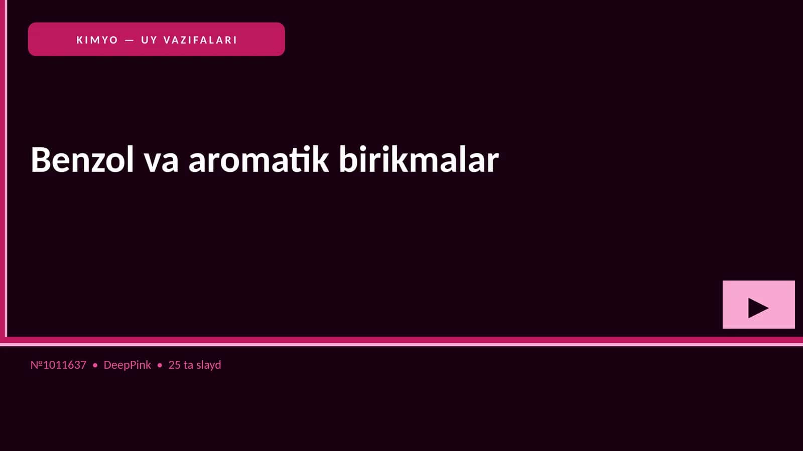 Benzol va aromatik birikmalar