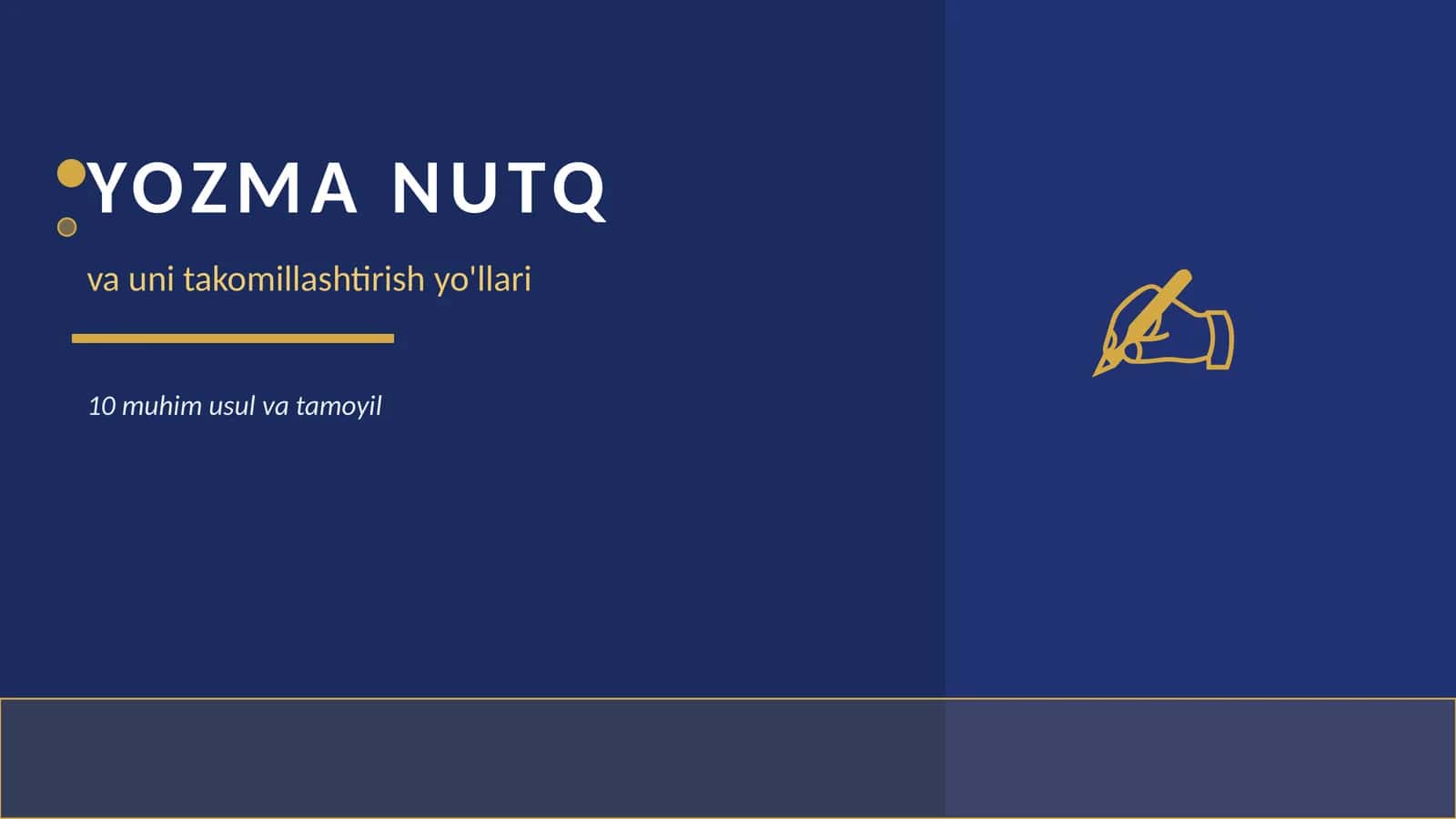 YOZMA NUTQ