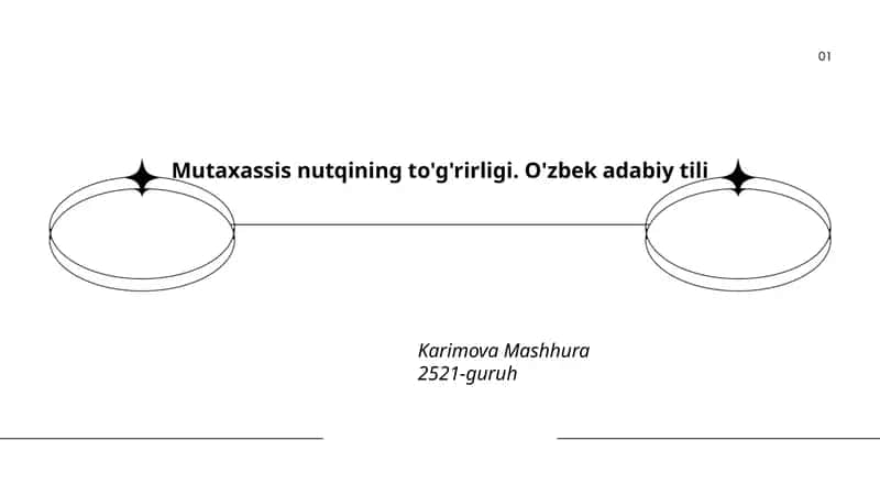 Mutaxassis nutqining to'g'rirligi. O'zbek adabiy tili