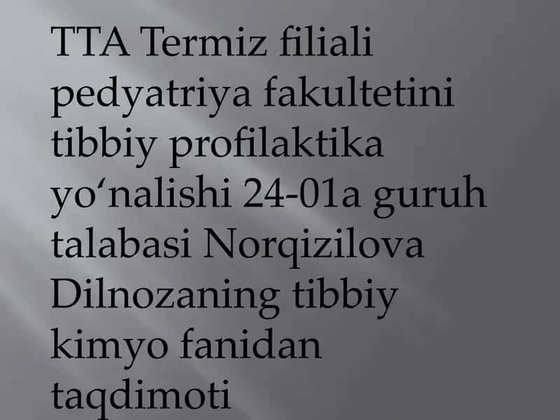 Kolloid sistemalar va dializyo‘li