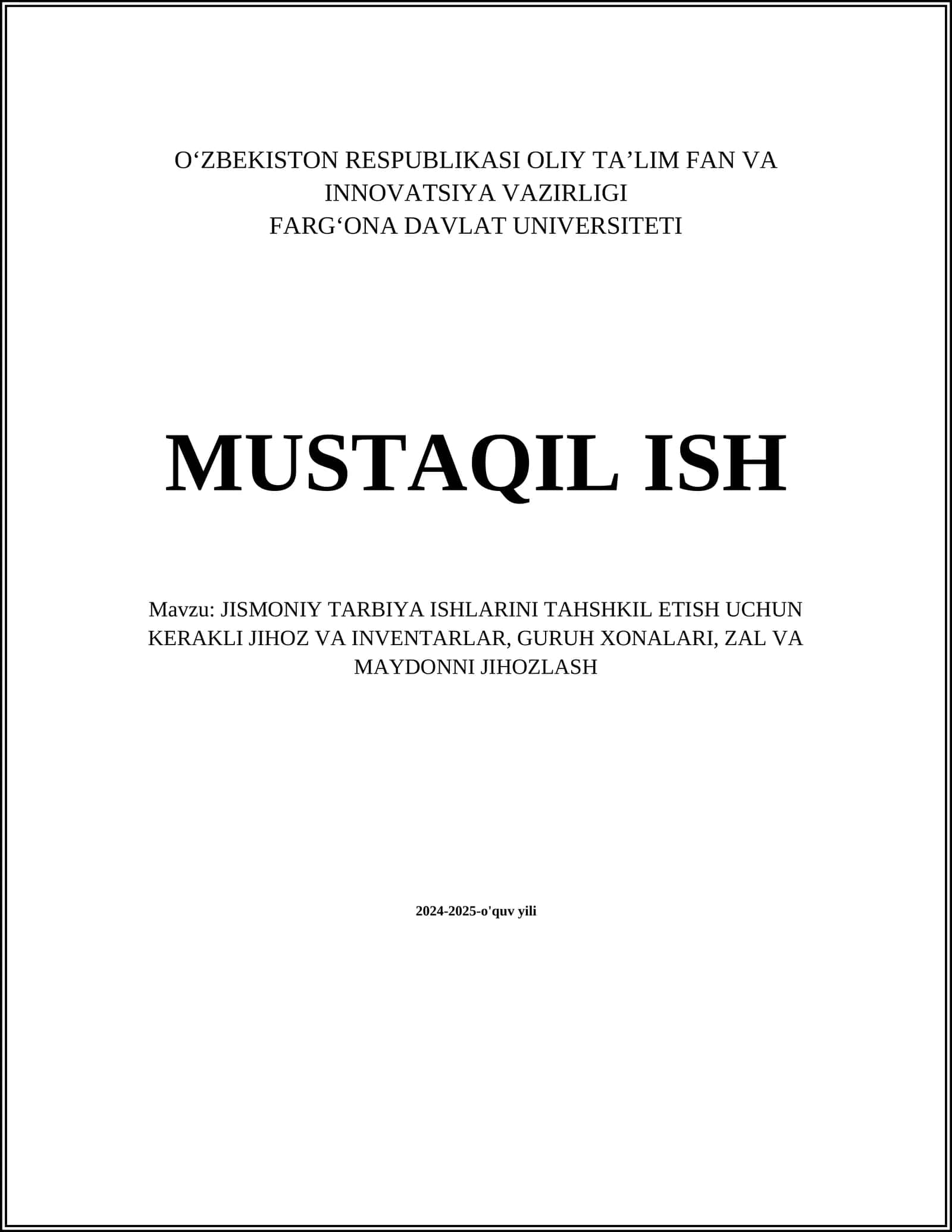 Sport zallari jihozlash