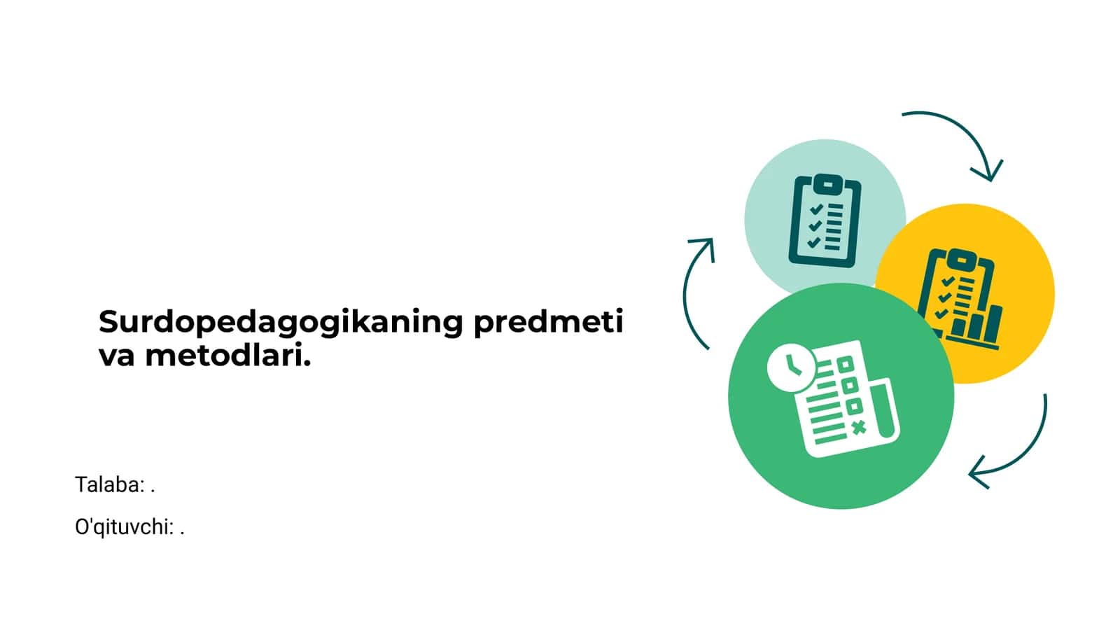 Surdopedagogikaning predmeti va metodlari