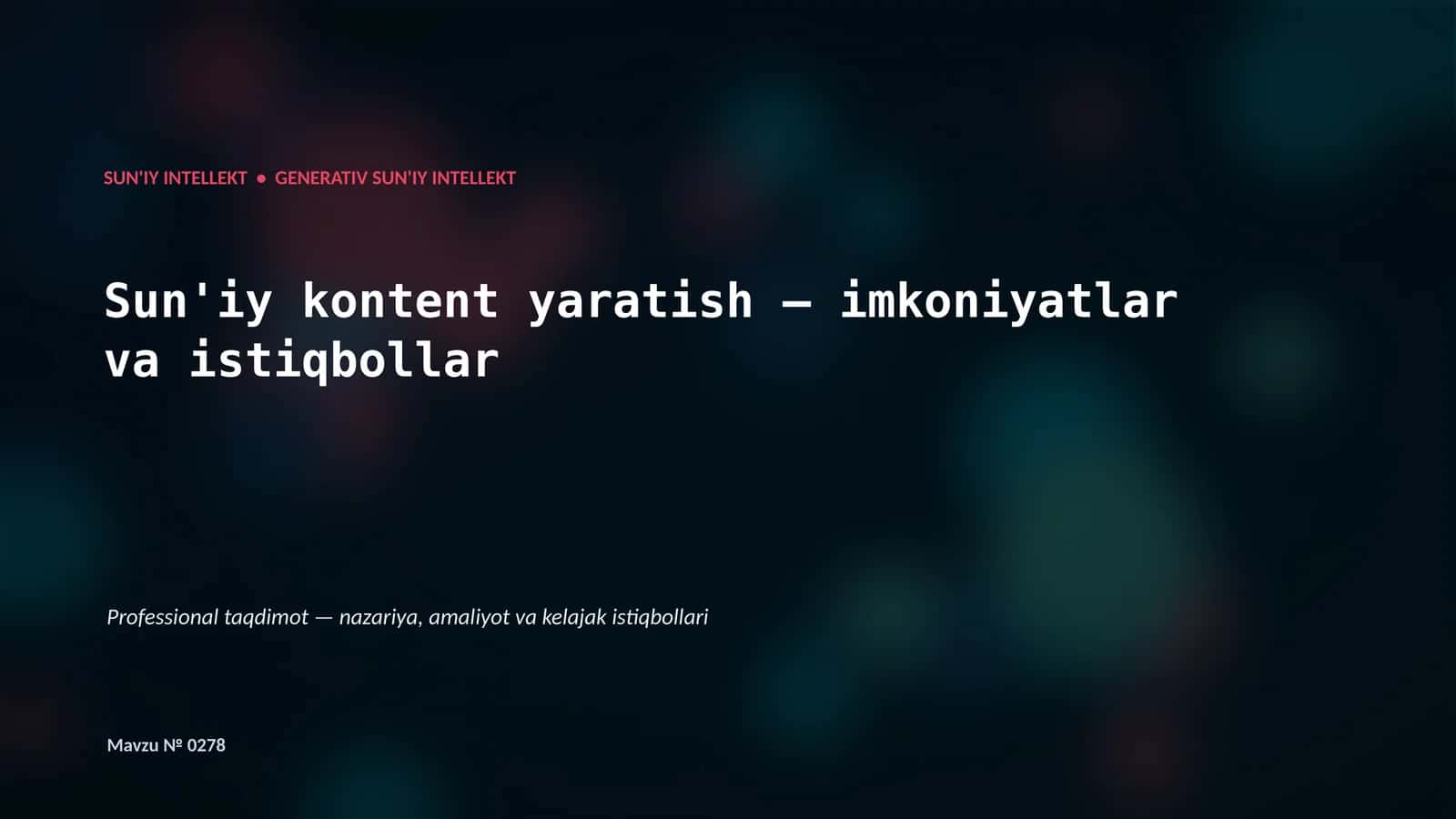 Generativ AI