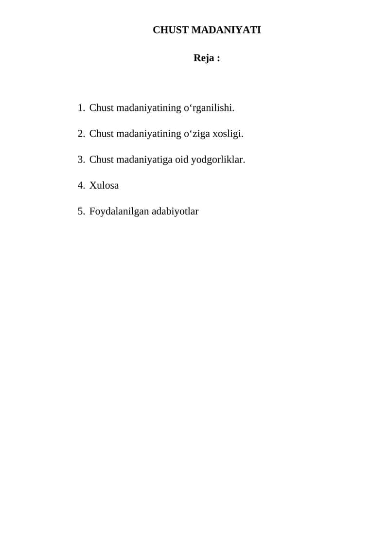 Chust Madaniyati
