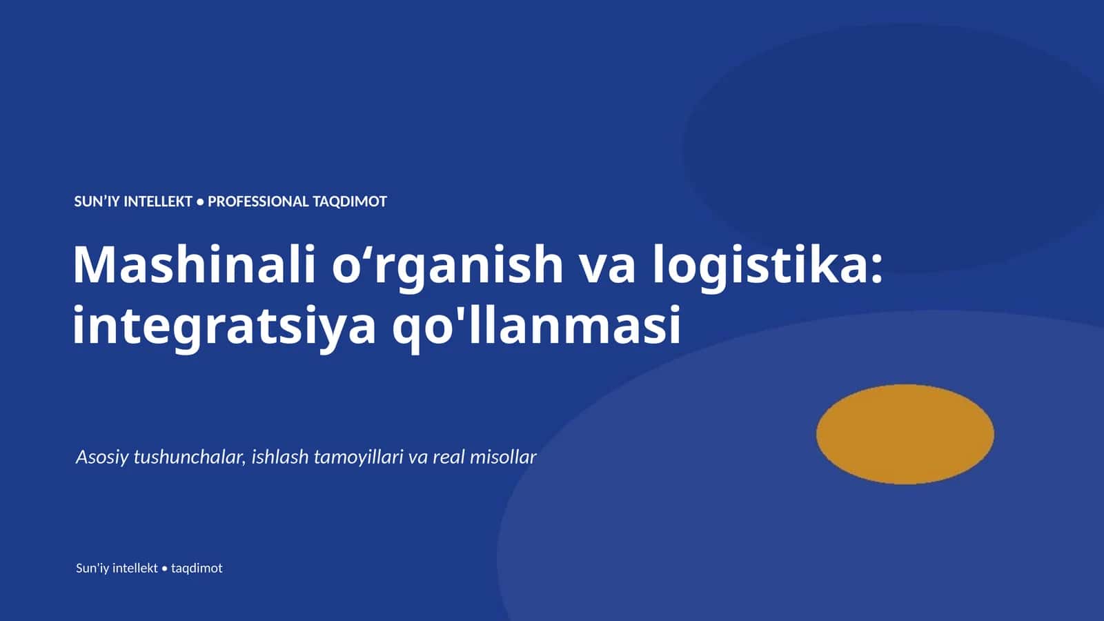 Mashinali oʻrganish va logistika: integratsiya qo'llanmasi