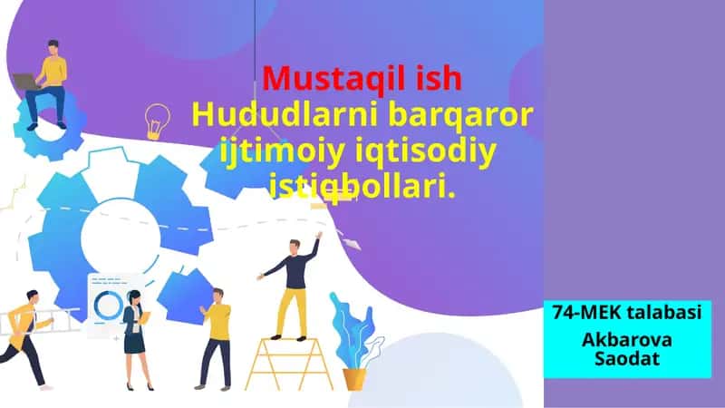 HUDUDLARNING JADAL IJTIMOIY-IQTISODIY RIVOJLANISHINI TA’MINLASHGA DOIR USTUVOR CHORA-TADBIRLAR TO‘G‘RISIDA