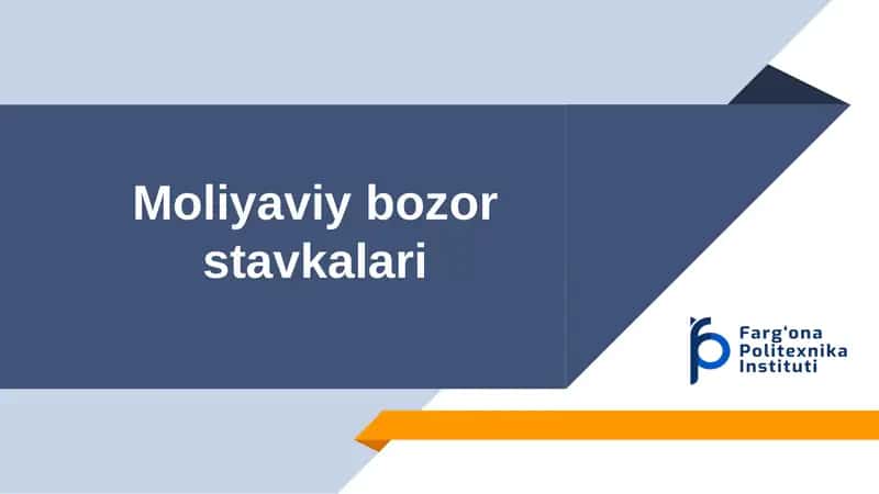 Moliyaviy bozor stavkalari