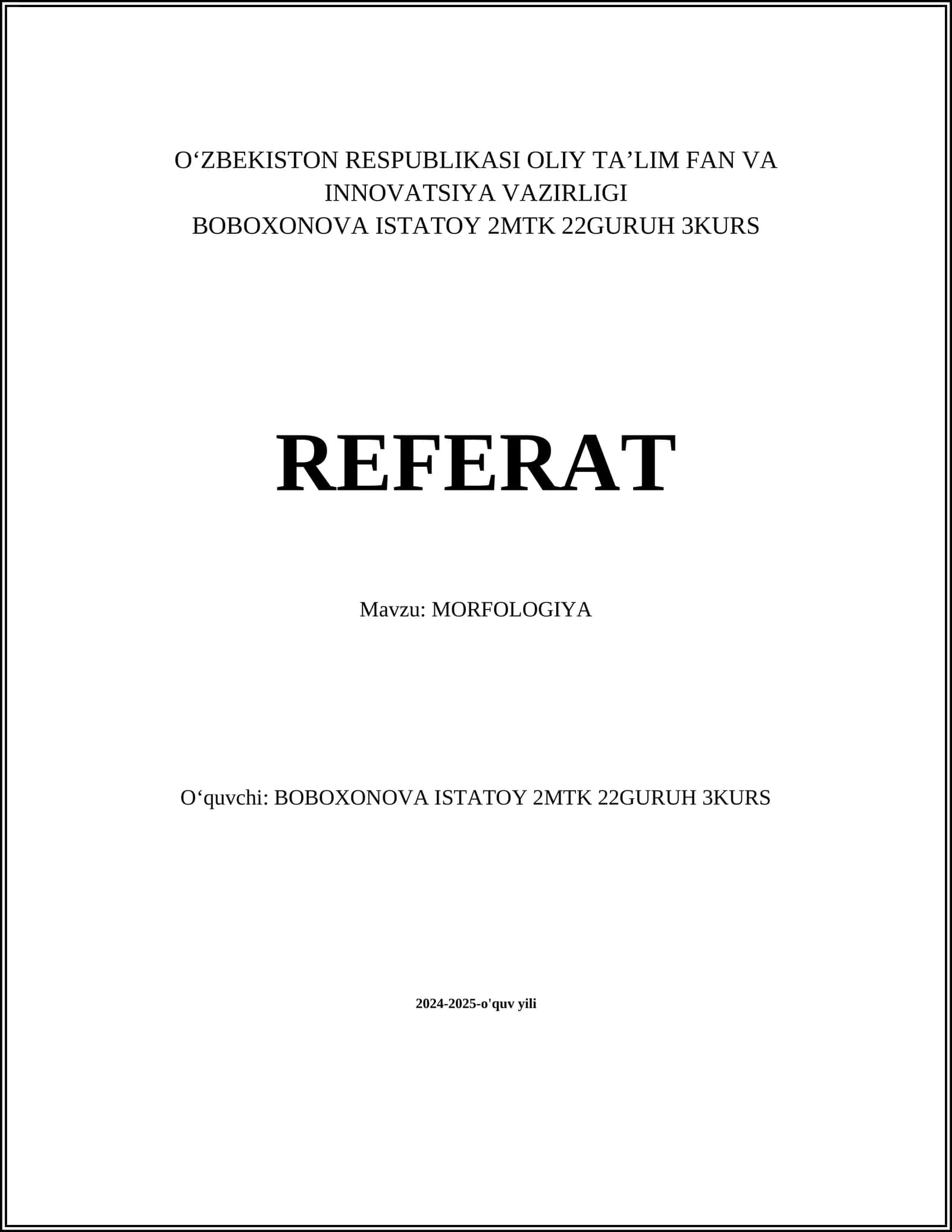 MORFOLOGIYA