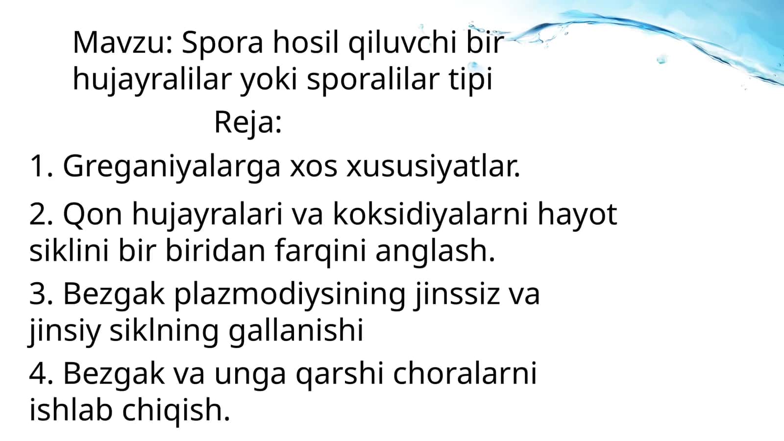 spora hosil qiluvchi organizmlar