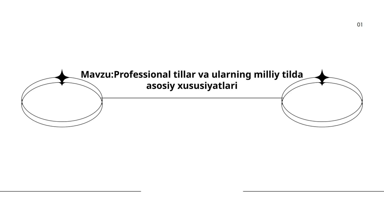 Professional tillar va ularning milliy tilda asosiy xususiyatlari