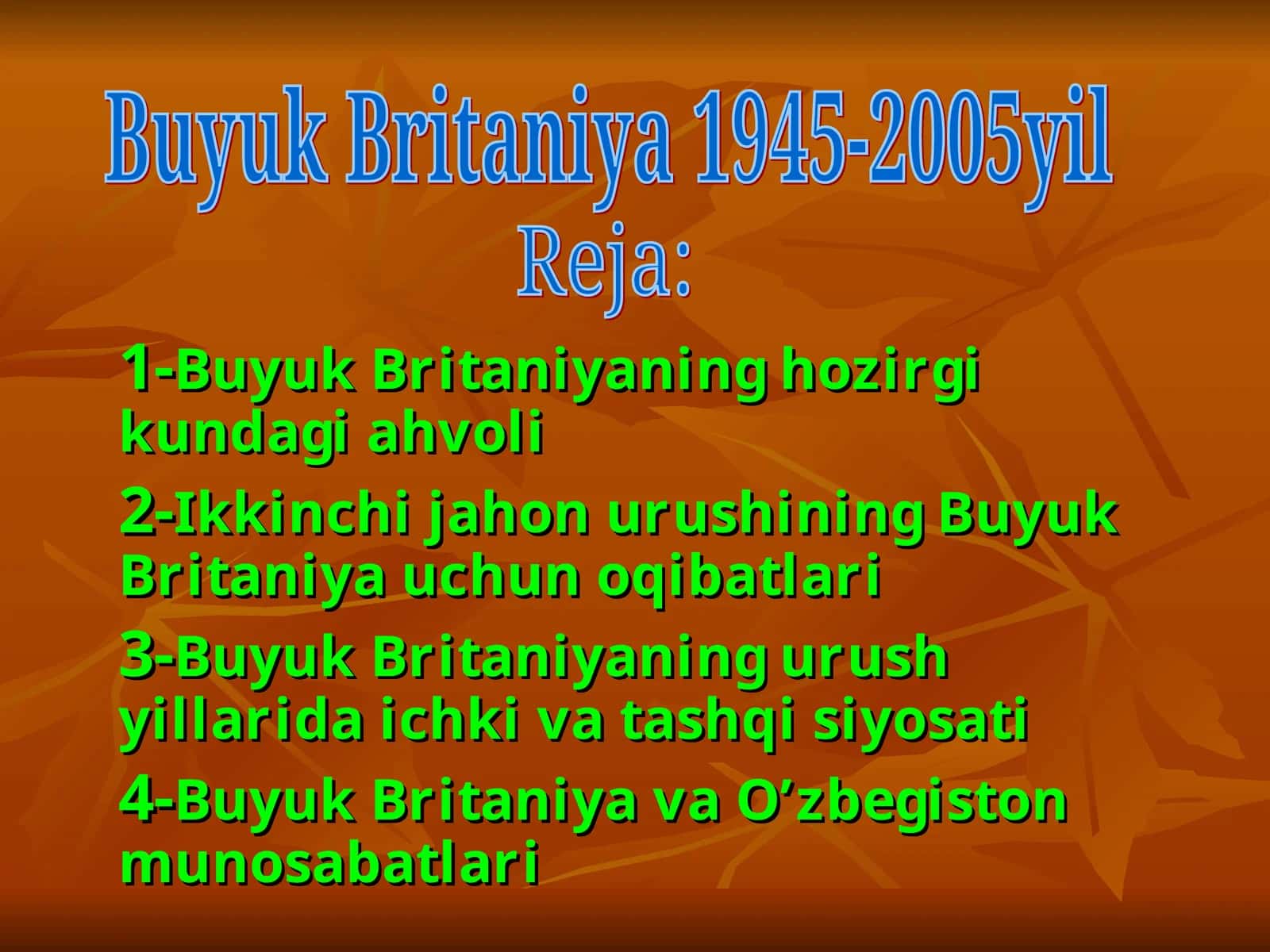 Buyuk Britaniya 1945-2005yil