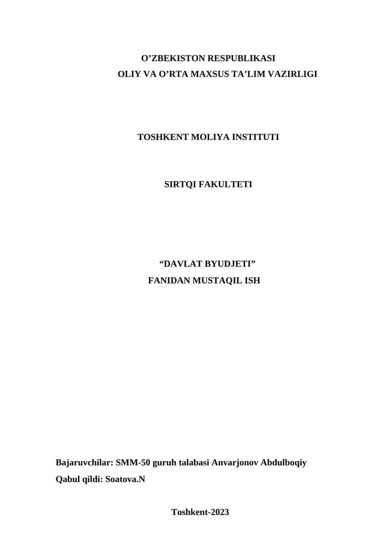 Yaponiya byudjet tizimi