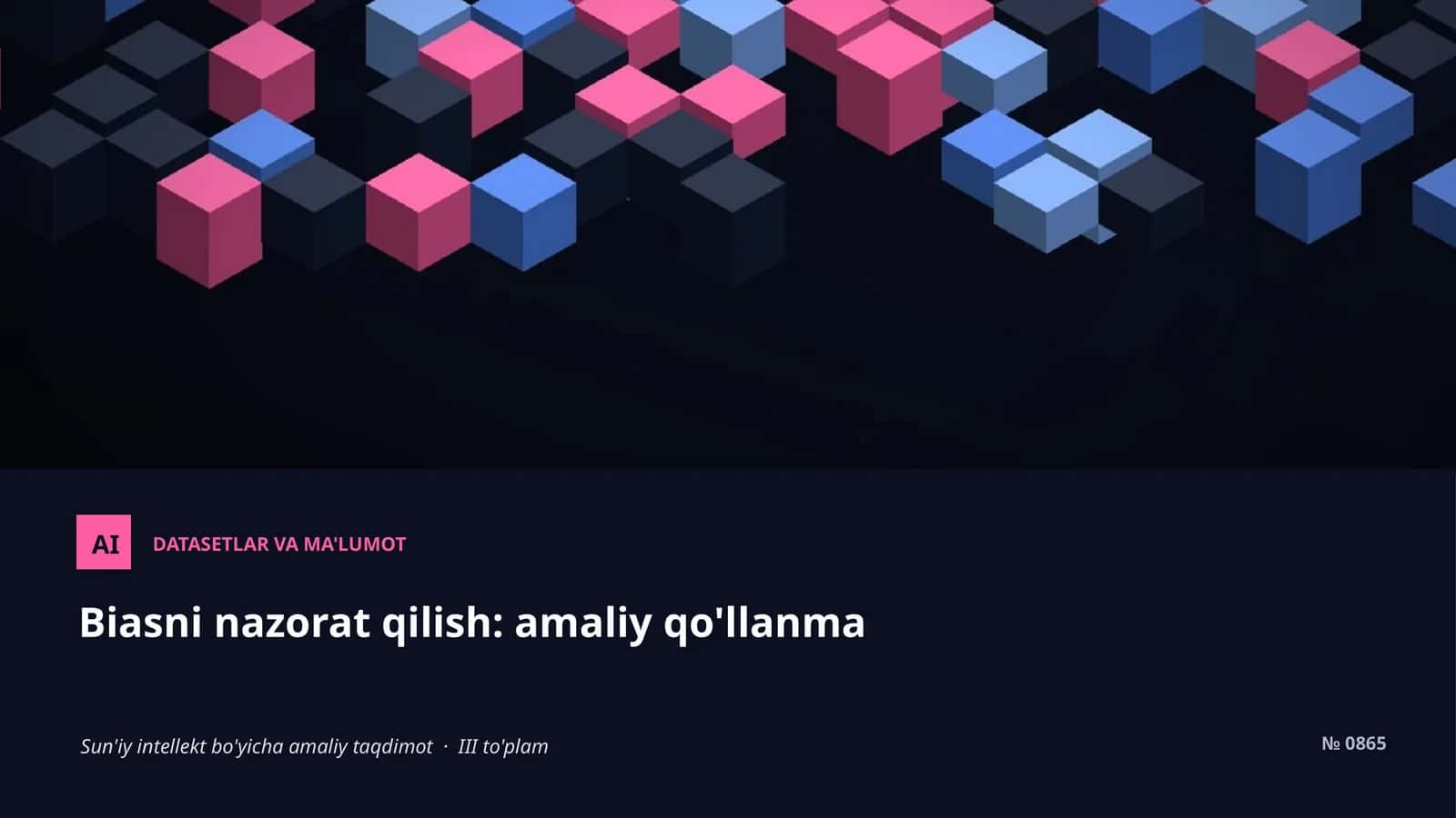 DATASET VA MA'LUMOT