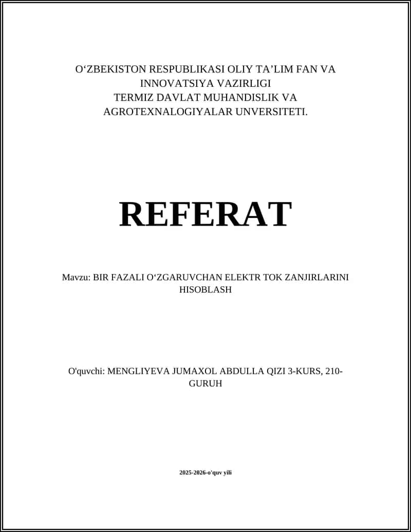 Sinus to‘lqinlar va fazor tahlili