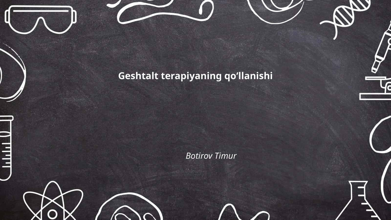Individuallashtirilgan sessiyalarda geshtalt terapiyasi