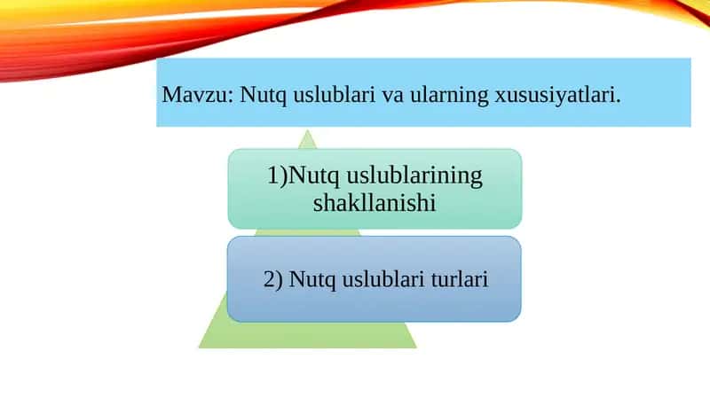 Nutq uslublari va ularning xususiyatlari