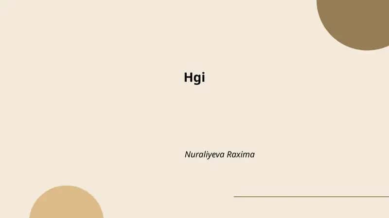 HGI texnologiyasining rivojlanishi