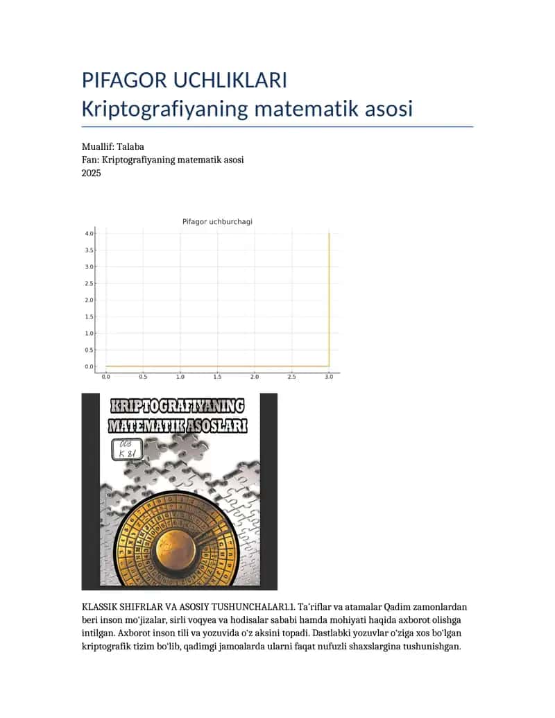 PIFAGOR UCHLIKLARI